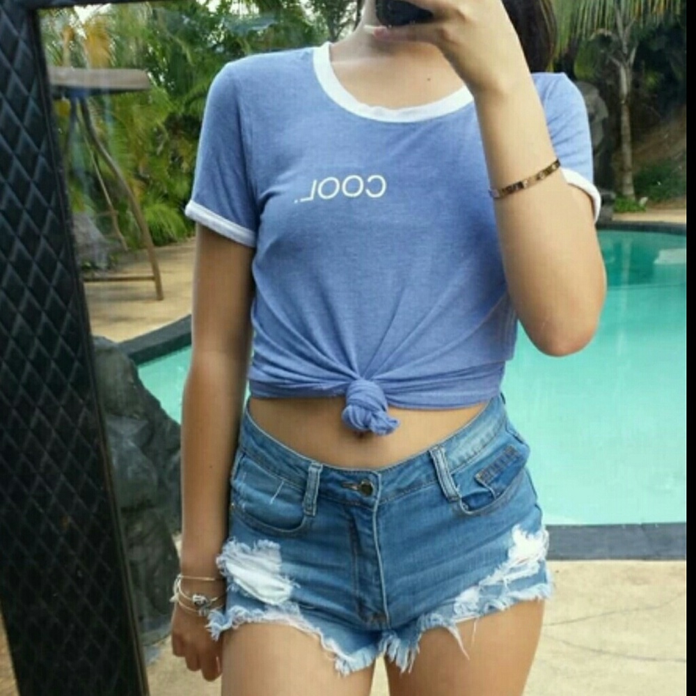 ●Zumiez blue "COOL." shirt